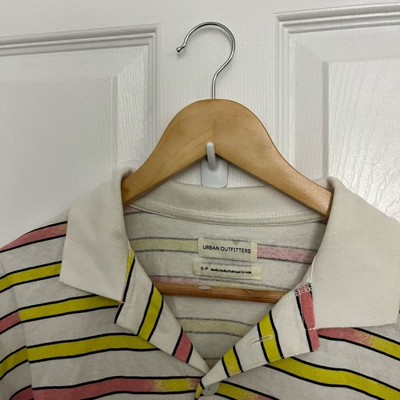 Urban Outfitters Pink and Yellow Striped Crop Top - Picture 5 of 6